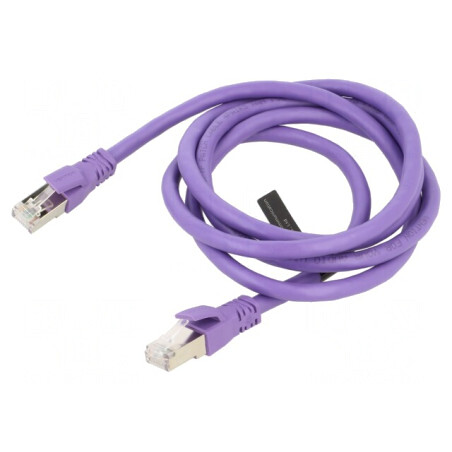 Patch Cord S/FTP Cat6a PVC Violet 1,5m | Electronic-mag.ro | Componente Electronice