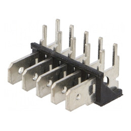 Conector Spadă THT Alamă Cositorit 6.4mm 0.8mm 500V | Electronic-mag.ro | Componente Electronice