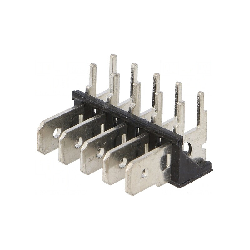 Conector Spadă THT Alamă Cositorit 6.4mm 0.8mm 500V | Electronic-mag.ro | Componente Electronice