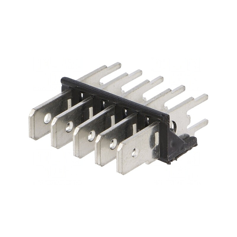 Conector Spadă 6,3mm 0,8mm THT Alamă Cositorit 500V | Electronic-mag.ro | Componente Electronice