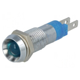 Lampă LED de control albastru 24-28V Ø8,2mm IP67 | Electronic-mag.ro | Componente Electronice