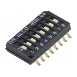 Comutator DIP-SWITCH SMT 2 Poz ON-OFF 24VDC | Electronic-mag.ro | Componente Electronice