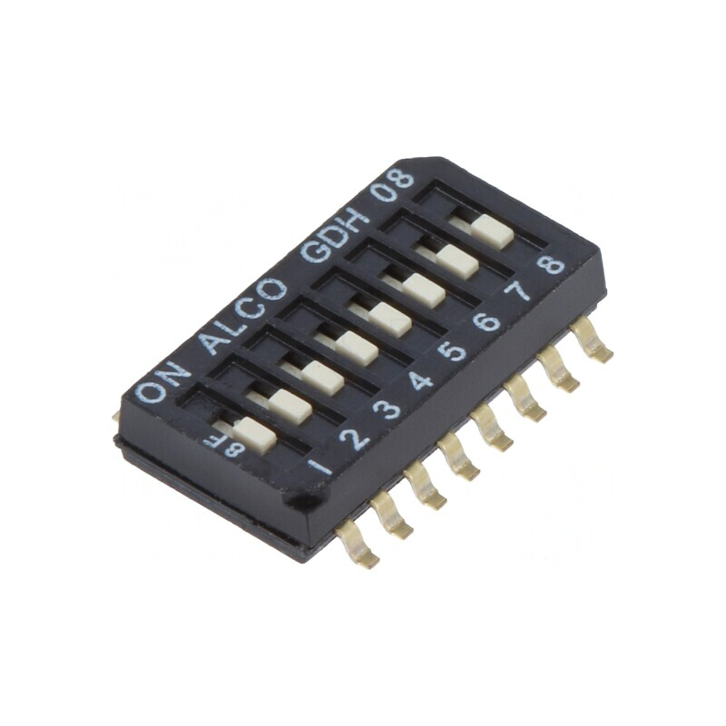 Comutator DIP-SWITCH SMT 2 Poz ON-OFF 24VDC | Electronic-mag.ro | Componente Electronice