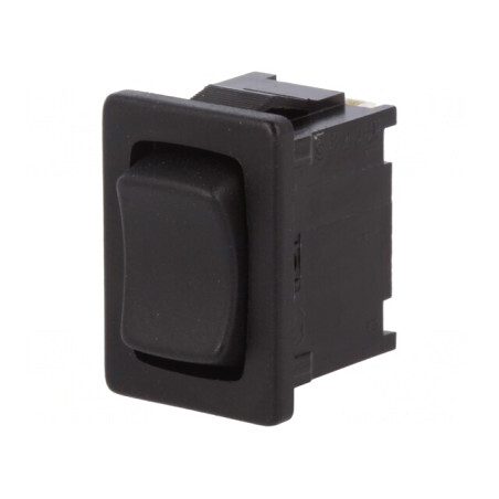 Comutator Basculează Negru 6A/250VAC IP40 | Electronic-mag.ro | Componente Electronice