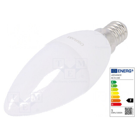 Lampă LED E14 5.7W 6500K Alb Rece | Electronic-mag.ro | Componente Electronice