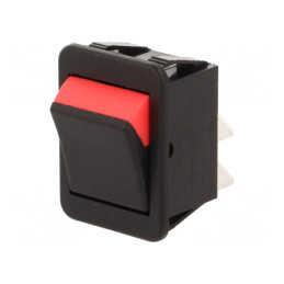 Comutator Basculant ON-OFF 16A 250V Negru-Roșu | Electronic-mag.ro | Componente Electronice