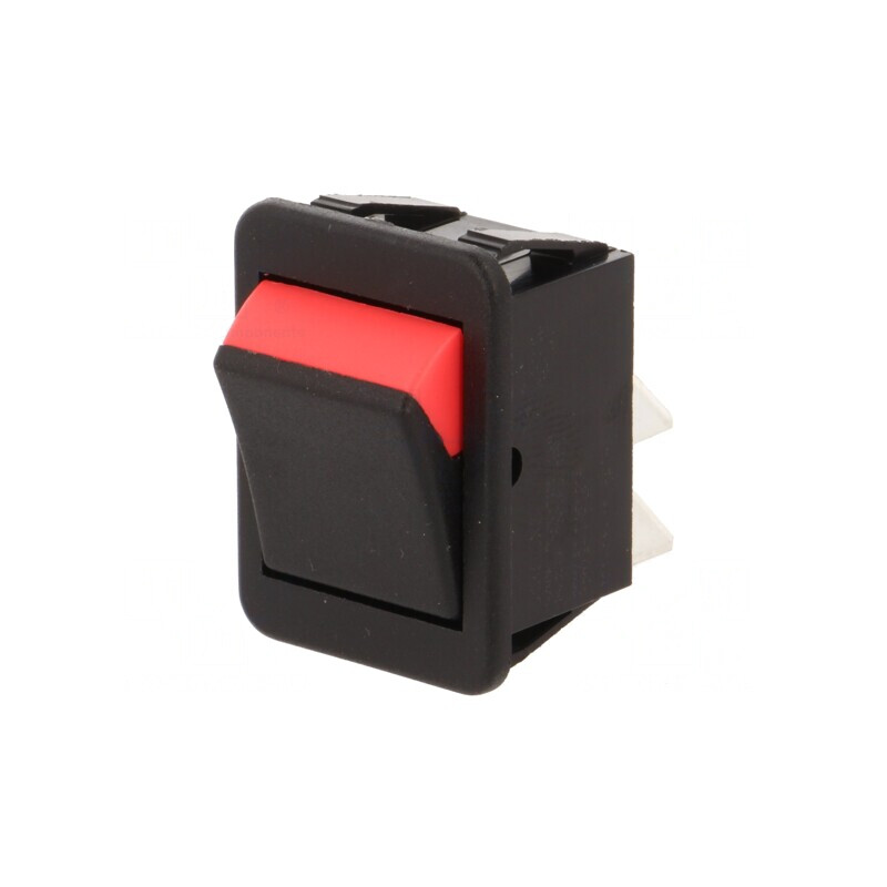 Comutator Basculant ON-OFF 16A 250V Negru-Roșu | Electronic-mag.ro | Componente Electronice