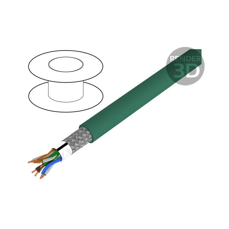 Cablu de Rețea ETHERLINE® Cat.5e SF/UTP 24AWG LSZH | Electronic-mag.ro | Componente Electronice