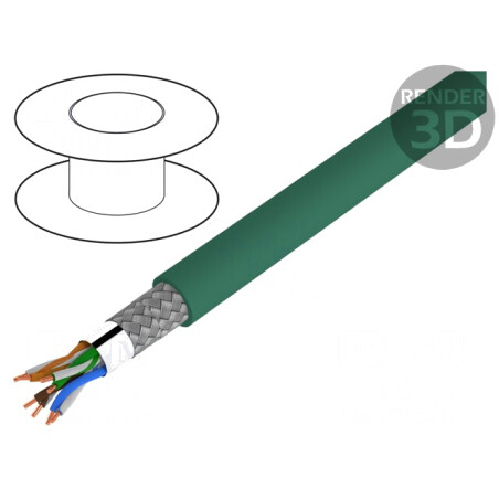 Cablu de Rețea ETHERLINE® Cat.5e SF/UTP 24AWG LSZH | Electronic-mag.ro | Componente Electronice