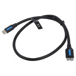 Cablu USB 3.0 Micro B la USB C 0.5m 2A | Electronic-mag.ro | Componente Electronice