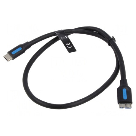 Cablu USB 3.0 Micro B la USB C 0.5m 2A | Electronic-mag.ro | Componente Electronice