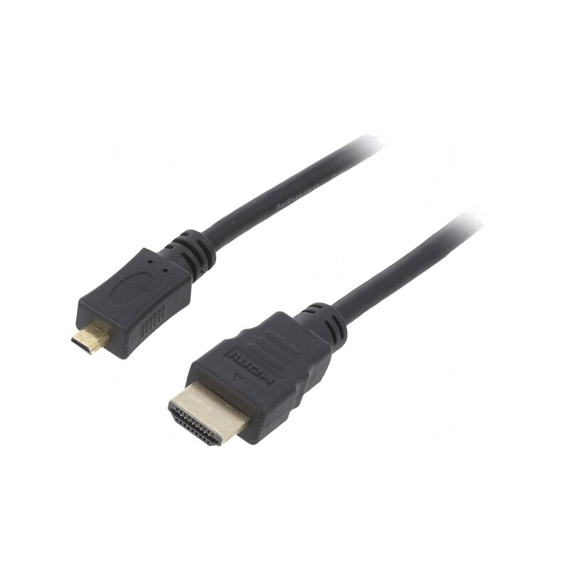 Cablu HDMI 2.0 Micro HDMI 1m Negru | Electronic-mag.ro | Componente Electronice Cablu HDMI 2.0 Micro HDMI 1m Negru | Electronic-mag.ro | Componente Electronice
