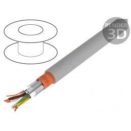 Cablu PVC gri 250V 2x2x0,22mm2 cu autostingere | Electronic-mag.ro | Componente Electronice