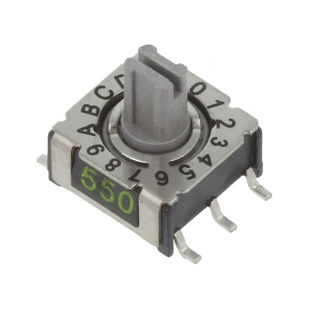 Întrerupător Codificare HEX/BCD 16 Poz SMD 80mΩ | Electronic-mag.ro | Componente Electronice