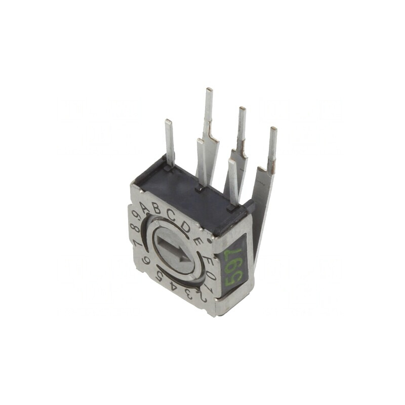 Întrerupător codificare HEX/BCD 16 poziții THT 80mΩ | Electronic-mag.ro | Componente Electronice