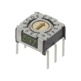 Întrerupător codificare HEX/BCD 16 poziții THT 80mΩ | Electronic-mag.ro | Componente Electronice
