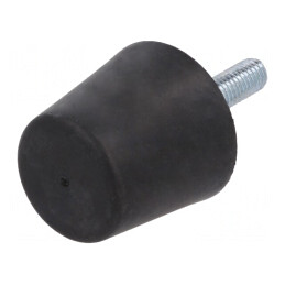 Picioruș Vibro-Absorbant 38mm Duritate Shore 55 1117N | Electronic-mag.ro | Componente Electronice