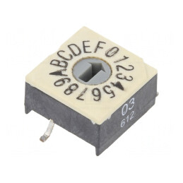 Întrerupător Codificare HEX/BCD 16 Poz SMD 100MΩ