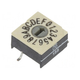 Întrerupător codificare HEX/BCD 16 poziții SMD | Electronic-mag.ro | Componente Electronice