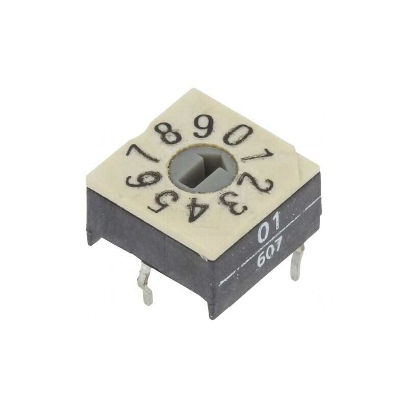 Întrerupător codificare DEC/BCD 10 poziții THT | Electronic-mag.ro | Componente Electronice