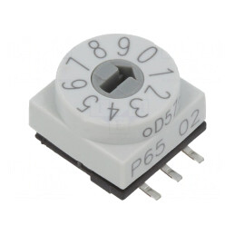 Întrerupător Codificare DEC/BCD SMD 10 Poz. | Electronic-mag.ro | Componente Electronice