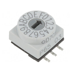 Întrerupător Codificare HEX/BCD 16 Pozitii SMD | Electronic-mag.ro | Componente Electronice