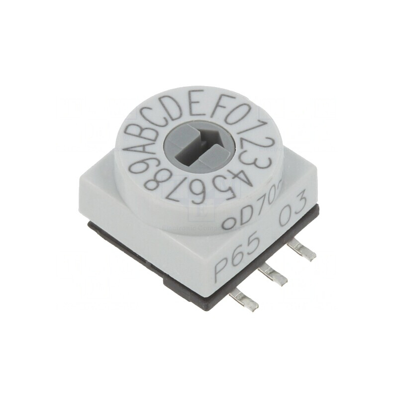 Întrerupător Codificare HEX/BCD 16 Pozitii SMD | Electronic-mag.ro | Componente Electronice