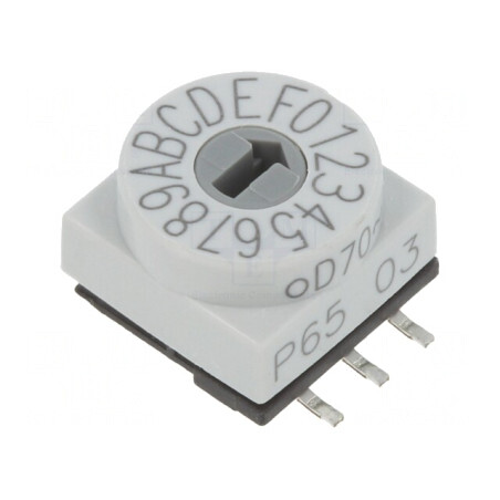 Întrerupător Codificare HEX/BCD 16 Pozitii SMD | Electronic-mag.ro | Componente Electronice