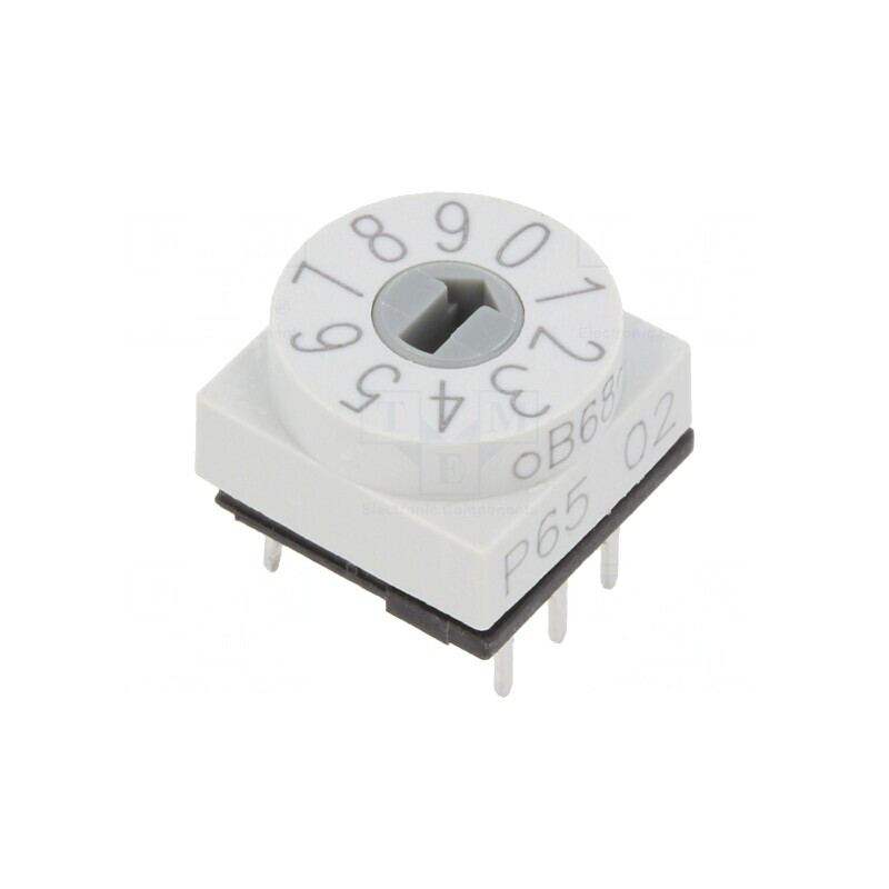 Întrerupător codificare DEC/BCD 10 poziții THT 80mΩ | Electronic-mag.ro | Componente Electronice