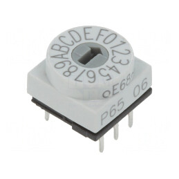 Întrerupător codificare HEX/BCD 16 poziții THT 80mΩ | Electronic-mag.ro | Componente Electronice