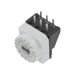 Întrerupător codificare HEX/BCD 16 Poz THT 80mΩ | Electronic-mag.ro | Componente Electronice