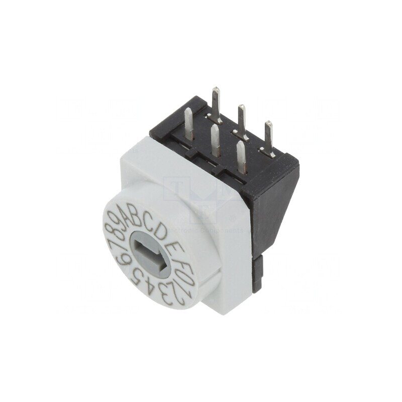 Întrerupător codificare HEX/BCD 16 Poz THT 80mΩ | Electronic-mag.ro | Componente Electronice