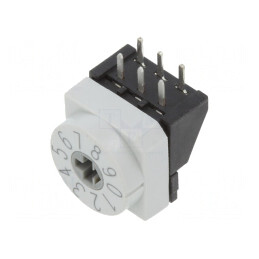 Întrerupător codificare DEC/BCD THT 10 poziții | Electronic-mag.ro | Componente Electronice