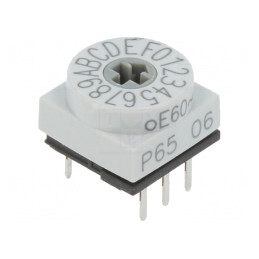 Întrerupător codificare HEX/BCD 16 poziții THT 80mΩ | Electronic-mag.ro | Componente Electronice