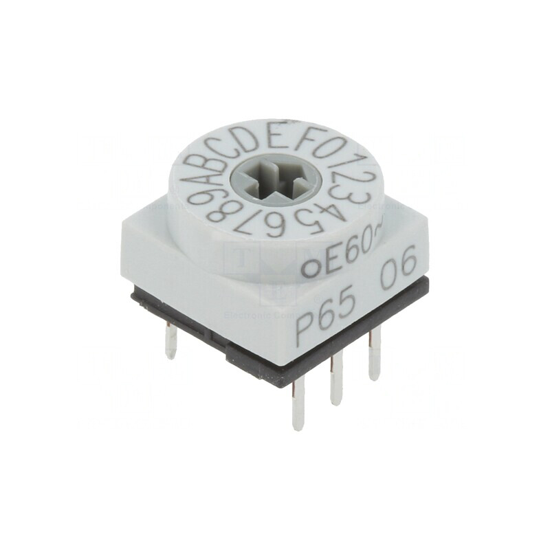 Întrerupător codificare HEX/BCD 16 poziții THT 80mΩ | Electronic-mag.ro | Componente Electronice