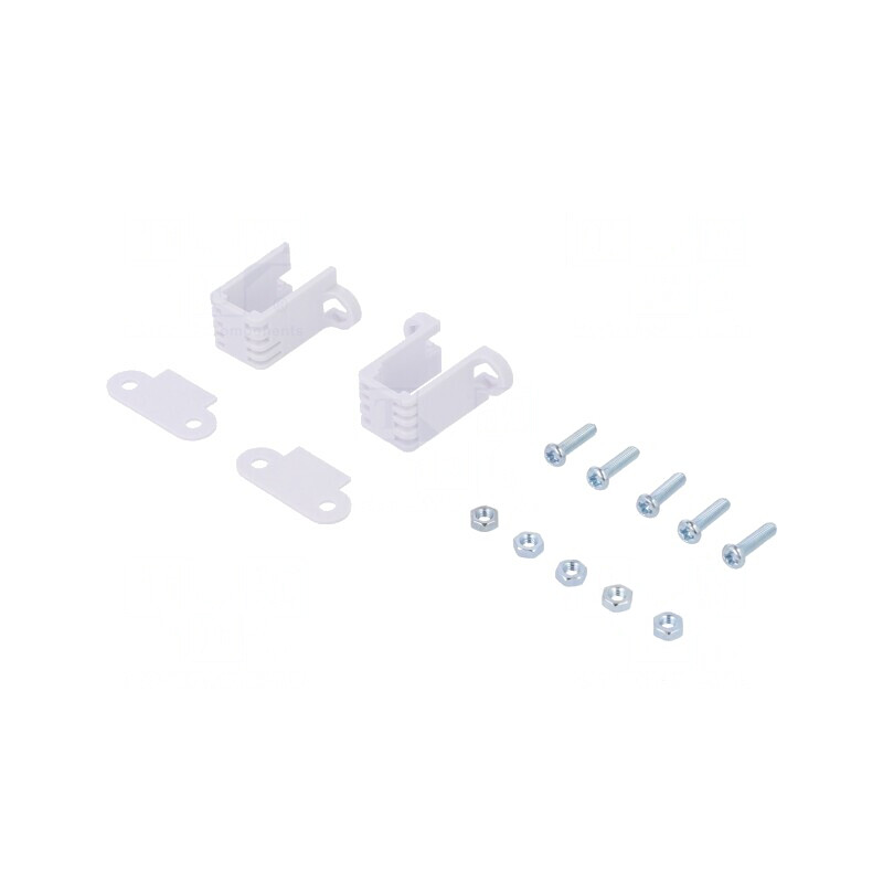 Suport Albă Plastic 19mm 2buc. | Electronic-mag.ro | Componente Electronice
