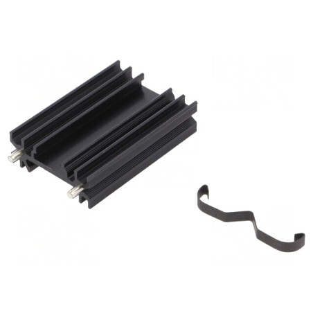 Radiator Extrudat Negru 50mm TO202/TO218/TO220/TOP3 | Electronic-mag.ro | Componente Electronice