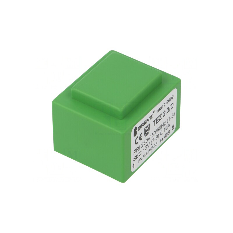 Transformator încapsulat 2,3VA 230V 12V 192mA PCB | Electronic-mag.ro | Componente Electronice