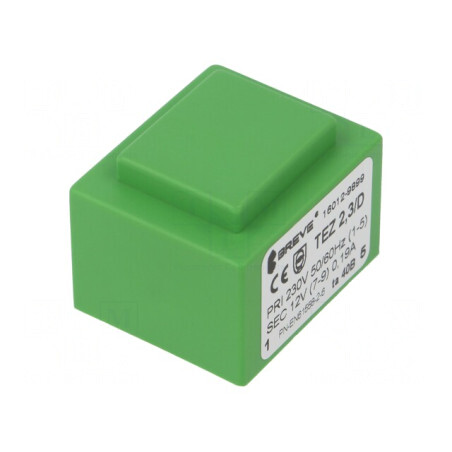 Transformator încapsulat 2,3VA 230V 12V 192mA PCB | Electronic-mag.ro | Componente Electronice