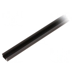 Profil Aluminiu Negru pentru Module LED 1m SLIM8 | Electronic-mag.ro | Componente Electronice