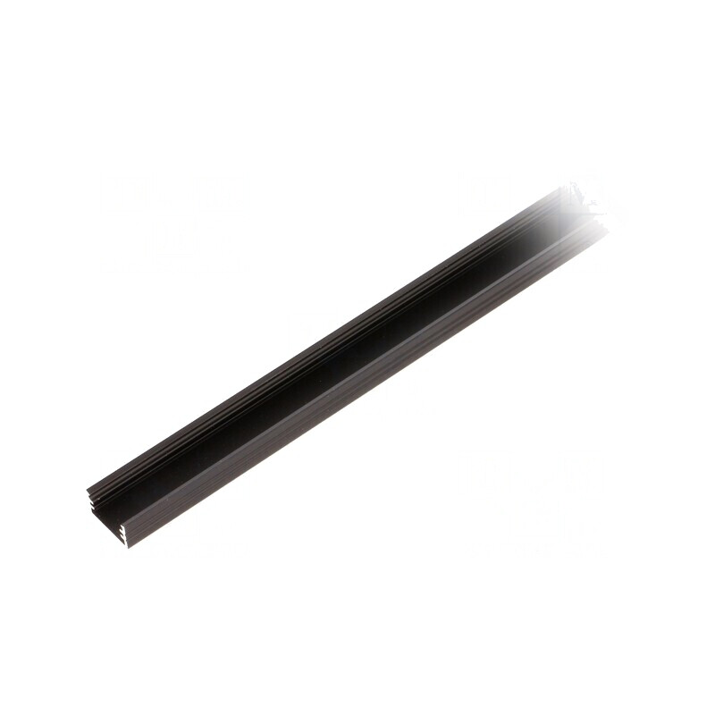 Profil Aluminiu Negru pentru Module LED 1m SLIM8 | Electronic-mag.ro | Componente Electronice
