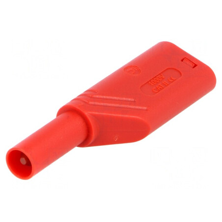 Mufă Banană 4mm 24A Roșie | Electronic-mag.ro | Componente Electronice