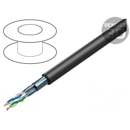 Cablu BiT 1000 2x2x1mm2 Negru LSZH 600V-1kV