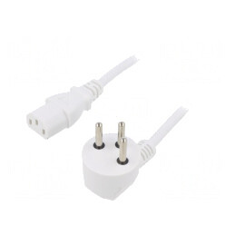 Cablu Alimentare IEC C13 3x0,75mm2 Ștecăr în Unghi PVC | Electronic-mag.ro | Componente Electronice
