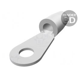 Vârf Inelar Crimpat Izolat 4,82mm 6,64-10,5mm² | Electronic-mag.ro | Componente Electronice