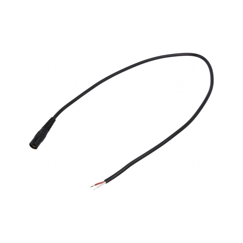 Cablu Alimentare DC 5,5/2,5 Negru 1,5m 2x0,5mm² | Electronic-mag.ro | Componente Electronice