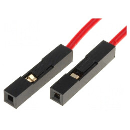 Cablu Conectare Roșu 250mm 10buc | Electronic-mag.ro | Componente Electronice