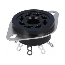Stativ cu 8 Pinuri și Soclu Rotund MK2 | Electronic-mag.ro | Componente Electronice