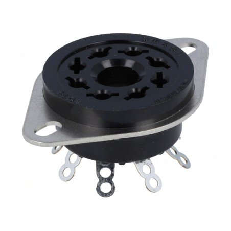 Stativ cu 8 Pinuri și Soclu Rotund MK2 | Electronic-mag.ro | Componente Electronice