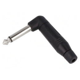 Mufă Jack 6,3mm Tată Mono Unghi 90° pe Cablu | Electronic-mag.ro | Componente Electronice
